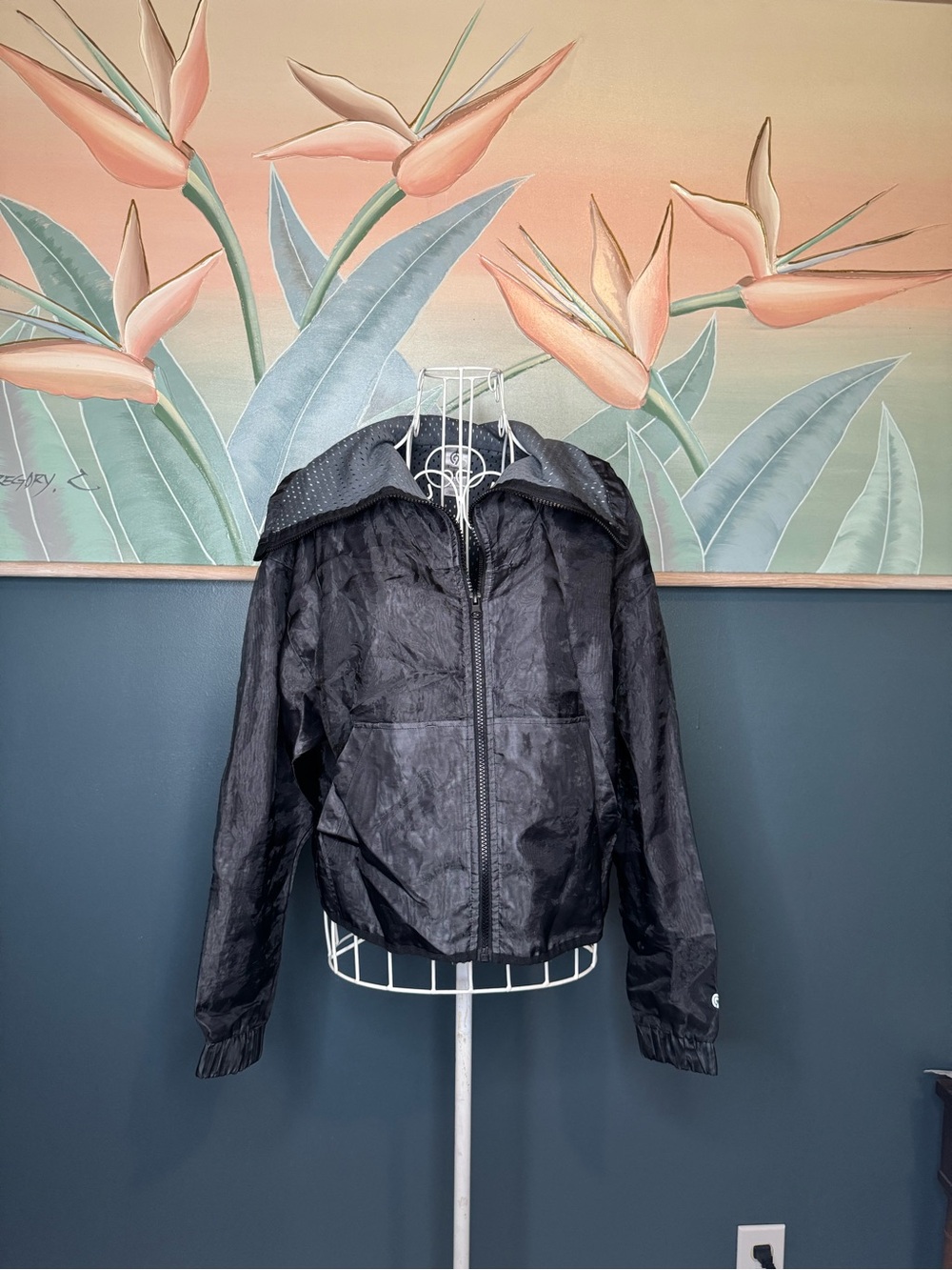 Champion Black Zip-Up Bomber Jacket with Hood